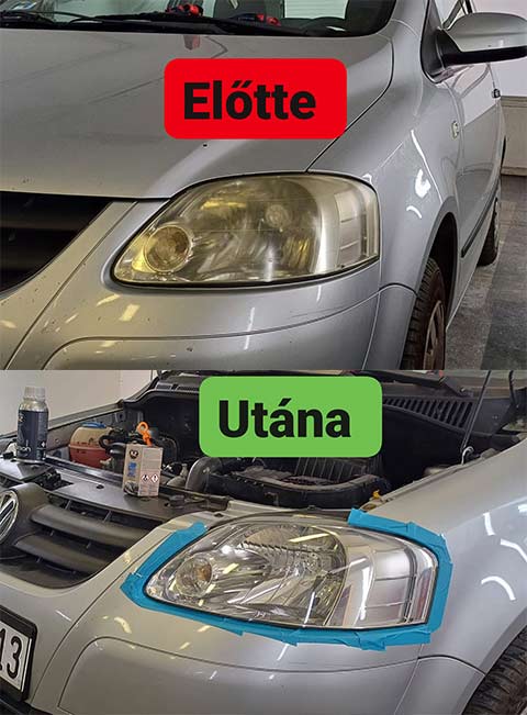 fényszóró javítás autón